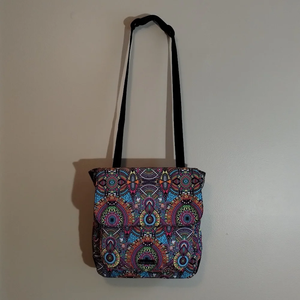 Sakroots Olympic Convertible Vegan Backpack, Rainbow Wanderlust, Indie Boho, NWT